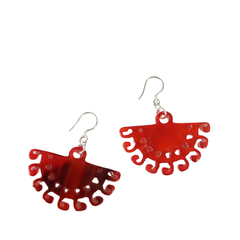 Ethical Handcrafted Buffalo Horn Earring 11