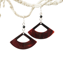 Ethical Handcrafted Buffalo Horn Earring 9