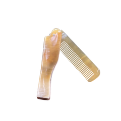 Ethical Handcrafted Buffalo Horn Folding Comb