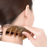 Ethical Handcrafted Buffalo Horn Massage Comb 2