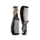 Ethical Handcrafted Buffalo Horn Zodiac Comb 1