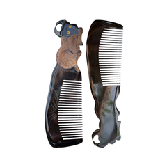 Ethical Handcrafted Buffalo Horn Zodiac Comb 1