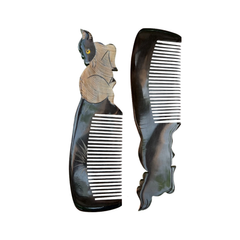 Ethical Handcrafted Buffalo Horn Zodiac Comb 2