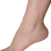 Fan-shaped Anklet Handcrafted 925 Sterling Silver
