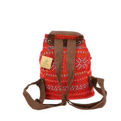 Fashionable Hand-Woven Brocade Backpacks For Men And Women