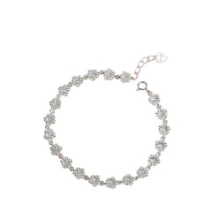 Five-Petal Clover Bracelet Handcrafted 925 Sterling Silver