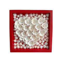 Flower Paintings From Clam Seashell 2