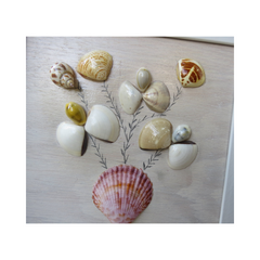 Flower Vase Paintings With Seashells