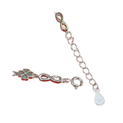Four-Leaf Clover Bracelet Handcrafted 925 Sterling Silver