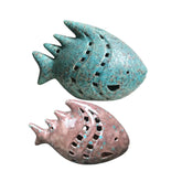 Glazed Ceramic Fish Statue