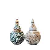 Gourd-Shaped Ceramic Vase