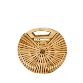 Half-Moon Shaped Bamboo Handbag 1