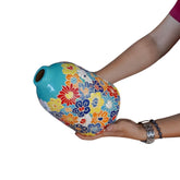 Hand-Carved Ceramic Vase