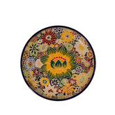Hand-Carved Hundred Flowers Decorative Plate 2