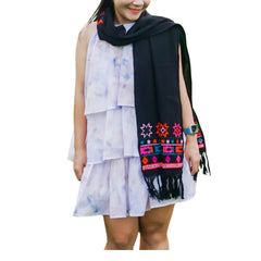 Hand-Woven Ethnic Brocade Scarf