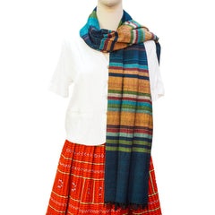 Hand-Woven Ethnic Brocade Scarf