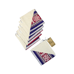 Hand-Woven Brocade Coasters