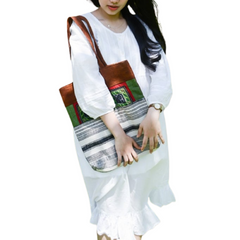Hand-Woven Brocade Shoulder Bag