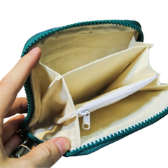 Hand-Woven Square Brocade Wallet