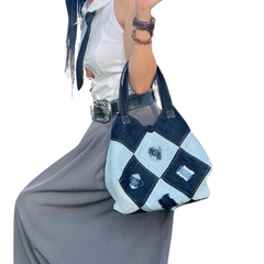 Handmade Upcycled Denim Hand Bag