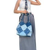 Handmade Upcycled Denim Hand Bag