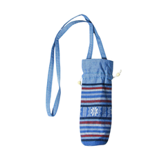 Hand-Woven Brocade Water Bottle Bag