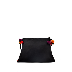 Hand-Woven Trapezoidal Brocade Crossbody Bag