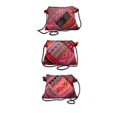 Hand-Woven Trapezoidal Brocade Crossbody Bag