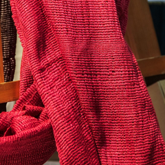 Hand-woven Plain Brocade Scarf