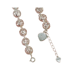 Handcrafted 925 Sterling Silver Ball Bracelet