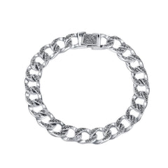Handcrafted 925 Sterling Silver Bracelet 12