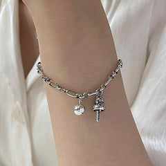 Handcrafted 925 Sterling Silver Bracelet 78