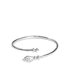 Handcrafted 925 Sterling Silver Bracelet With Queen And King Pattern