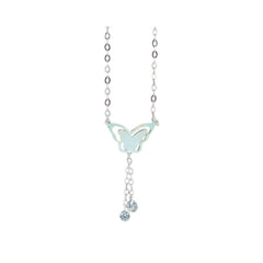 Handcrafted 925 Sterling Silver Butterfly Pendant Necklace