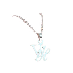 Handcrafted 925 Sterling Silver Double Letter Necklace