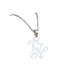 Handcrafted 925 Sterling Silver Double Letter Necklace