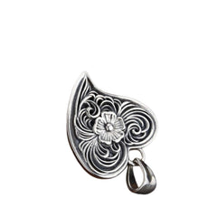 Handcrafted 925 Sterling Silver Heart-Shaped Pendant For Men