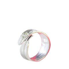 Handcrafted 925 Sterling Silver Leaf-Shaped Ring
