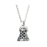 Handcrafted 925 Sterling Silver Men's Bell-Shaped Pendant