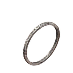 Handcrafted 925 Sterling Silver Men's Bracelet With Traditional Engraving