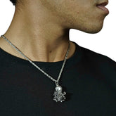 Handcrafted 925 Sterling Silver Men's Broccoli Pendant