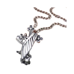 Handcrafted 925 Sterling Silver Men's Cross Pendant