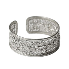 Handcrafted 999 Fine Silver Bracelet 14