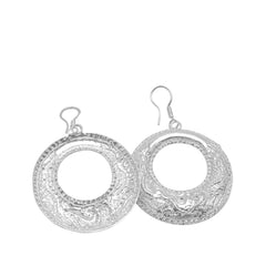 Handcrafted 999 Fine Silver Earring 1