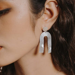 Handcrafted 999 Fine Silver Earring 36