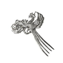 Handcrafted 999 Fine Silver Hair Stick 12