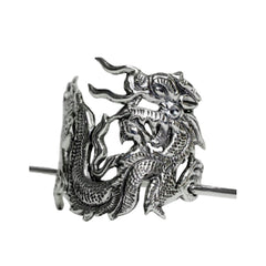 Handcrafted 999 Fine Silver Hair Stick 16
