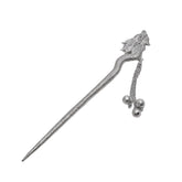 Handcrafted 999 Fine Silver Hair Stick 4
