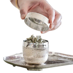 Handcrafted 999 Fine Silver Tea Box