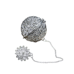 Handcrafted 999 Fine Silver Tea Filter Ball 1